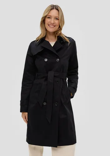 s.Oliver Trenchcoat Outdoor-Mantel Langer Trench-Coat