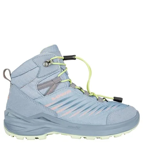 Lowa Zirrox II GTX Mid JR arktis/mint (9056) 24 - Wasserdichte Wanderschuhe für Kinder mit GORE-TEX Membran, ideal für Outdoor-Abenteuer. Flexibles Design und hervorragende Passform sorgen für optimalen Tragekomfort.