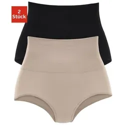 petite fleur Formslip (2er-Pack) aus elastischer Baumwolle, Shape wear beige|schwarz 52/54