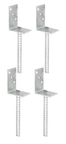 Alberts L-Pfostenträger Set: 4 Stück