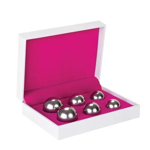 Liebeskugeln aus Metall im Set mit 3 Kugelgrößen 28g, 44g, 64g