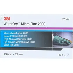 3M WetoDry Nass-Schleifmittel 401Q 2000er Korn (50 Stück)