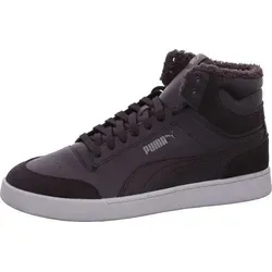 PUMA Unisex Shuffle Mid Fur Sneaker - Grau Flat Dark Gray Cast Iron Cool Light Gray, 42 EU, mit Komfort-Einlegesohle und stylischer 80er Jahre Basketball-Silhouette