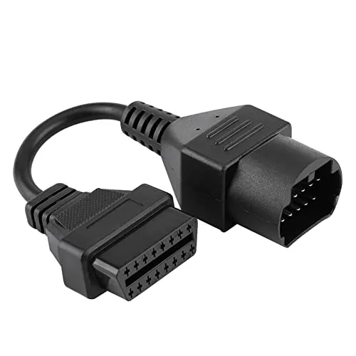 Kuuleyn Adapterkabel für Mazda, 17 Pin auf 16 Pin Kabel Obd2 Adapterstecker Diagnosescannerkabel Adapterkabel Diagnosekabel für Mazda mit einer 17 Buchsenschnittstelle