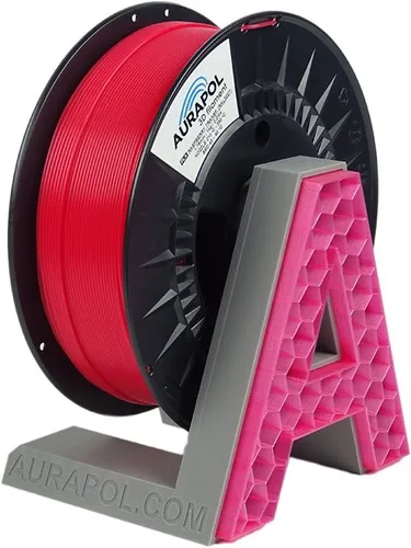 AURAPOL PLA 3D Filament Himbeere semi-transparent