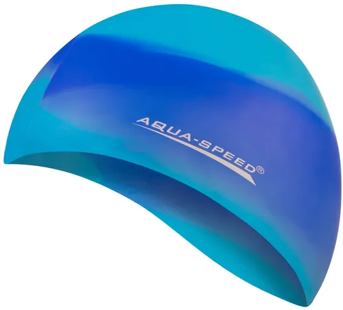 Aqua Speed Badekappe Bunte Silikon Badekappe – Stylische Optik & chlorresistent (Sicher & bequem – perfekt für lange Schwimmeinheiten), Schnelltrocknend & pflegeleicht – einfach abspülen & lufttrocknen