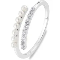 Valeria Ring 89185611 - 925er Silber, recycelt - Ringe für Damen aus recyceltem 925er Silber - umweltfreundlich und stilvoll, ideal für nachhaltige Modebewusste.