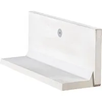 L-Stein Winkelstein Sichtbeton grau 100 cm x 5 cm x 40 cm - Kanteneinfassung aus robustem Sichtbeton in elegantem Grau, ideal für Garten- und Landschaftsbau mit einer Fußtiefe von 30 cm.