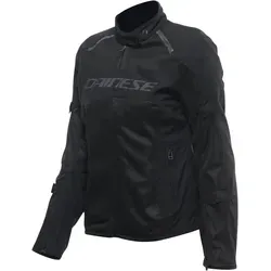 Dainese Air Frame 3 Tex Jacke Damen - Schwarz, Größe 48 - Damen-Motorradjacke aus atmungsaktivem Mesh-Gewebe mit herausnehmbarem winddichten Innenfutter für optimalen Komfort. Zertifiziert nach EN 17092 A, ideal für den Sommer und vielseitig kombinierbar mit der Drake 2 Super Air Hose.