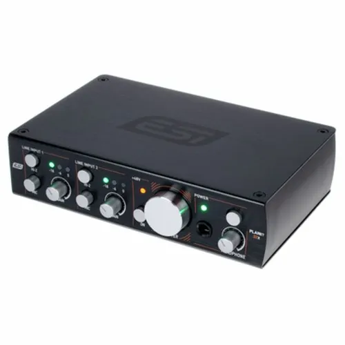 ESI Planet 22x B-Stock - Hochwertiges Netzwerk-Audio-Interface - Audio-Interface mit 2 analogen Ein- und Ausgängen, PoE-fähig und ideal für professionelle Anwendungen; 24-bit/96kHz Wandler und Mikrofonvorverstärker für besten Klang.