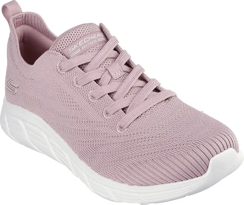 Skechers Damen-Sneaker BOBS B FLEX LO - GRACEFUL STRIDE Blush-Rosa-Weiß, EU Größe: 41 - Sneaker für Damen mit veganem Obermaterial, atmungsaktiv und ausgestattet mit einer dämpfenden Memory Foam-Innensohle für höchsten Komfort – ideal für den Alltag und sportliche Aktivitäten.