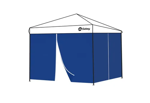 Sekey 2PCS Seitenwände für Pavillon 3x3 - Wasserdichte und winterfeste Seitenwände für Pavillons, ideal für Outdoor-Veranstaltungen mit zwei praktischen Türen und robustem Oxford-Gewebe.