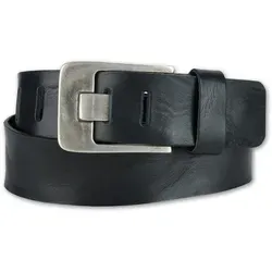 Ledergürtel im rustikalen Look, Gr. 95, schwarz von Bernd Götz