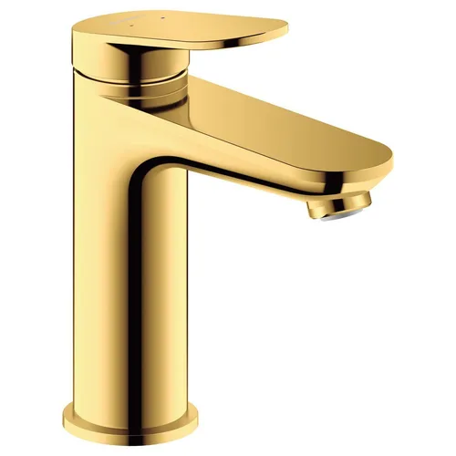 Duravit Wave Einhebel-Waschtischarmatur M - Elegante Badarmatur in gold poliert, mit AirPlus-Technologie für einen fülligen Wasserstrahl und einfacher Installation – ideal für modernes Badezimmerdesign.