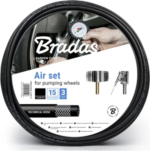 Druckluft Reifenfüllschlauch Set 16m mit Kupplungen Reifenfüller Kfz mit Zubehör