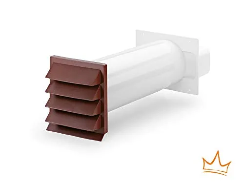 Naber COMPAIR K-Klima-R flow 150 Mauerkasten - Dunstabzugshauben-Zubehör mit Rückstauklappe und Außenjalousie, ideal für effiziente Belüftung und einfache Installation.