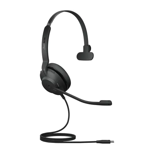 Jabra Headset Evolve2 30 SE MS Teams Mono - On-Ear Headset mit USB-C für optimale Verbindung zu mobilen Geräten, ideal für Microsoft Teams. Integriertes Busylight und präzise Sprachqualität durch digitale Technik und 2 Mikrofone.