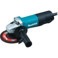 Makita Winkelschleifer 9558PBGY, 125mm, 840 Watt - Schleifmaschinen mit Paddel-Schalter und geringem Gewicht für beste Handlichkeit. Hochleistungsmotor mit langer Standzeit und Labyrinthabdichtung schützt vor Staub.