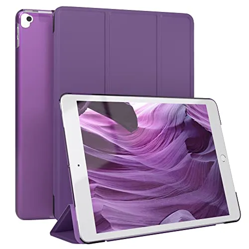 EAZY CASE - Schutzhülle für iPad 7 8 9 2019,2020,2021 Hülle 10,2 Zoll Smart Cover Tablet Case Smartcase zum Aufstellen Klapphülle mit Standfunktion Sleep Wake Up Funktion Tasche Kunstleder Etui Lila