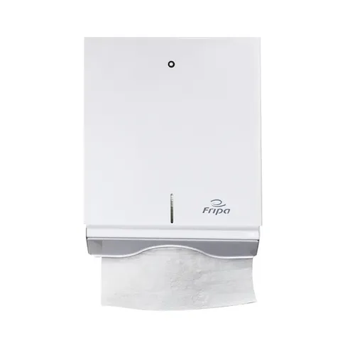 Handtuchspender Fripa Metall - für V- C-Falz Papierhandtücher, hygienisch und einfach nachfüllbar, ideal für jeden Waschraum