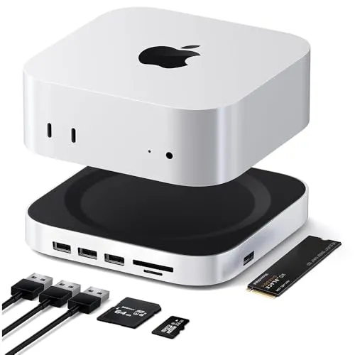 Mac Mini M4 Hub & Stand mit NVMe SSD Gehäuse