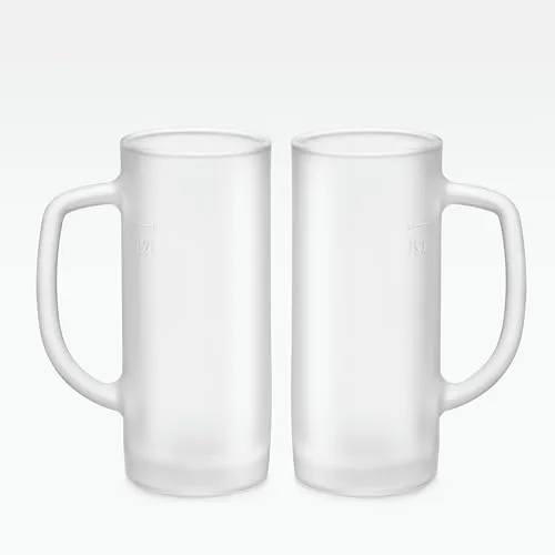 Van Well Glühweinbecher (Frosted Seidel, 2 Stk.) - Kaffeetassen & Becher für stilvolles Genießen von Glühwein und Punsch, mit Eichstrich für präzise Portionskontrolle und ansprechendem Design in verschiedenen Farben.