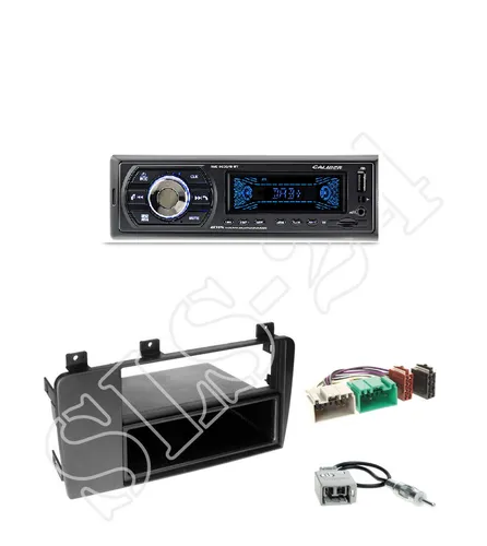 Caliber RMD050DAB-BT Radio + Volvo 1-DIN Blende m.Fach black + ISO-Adapter-Set