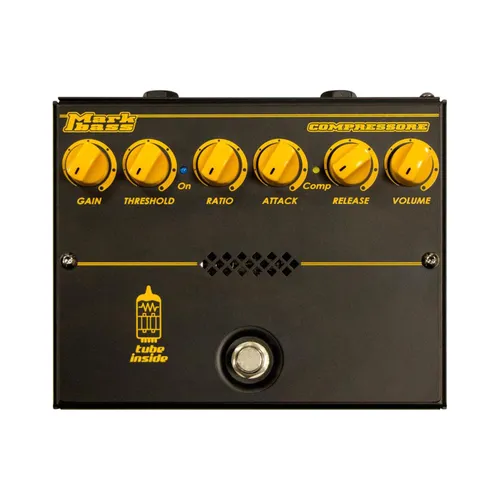 Markbass Compressore - Effektgerät für E-Bass - Effektgerät für Gitarre & Bass, bietet professionelle Klangregelung und dynamische Kontrolle für optimale Bassperformance.