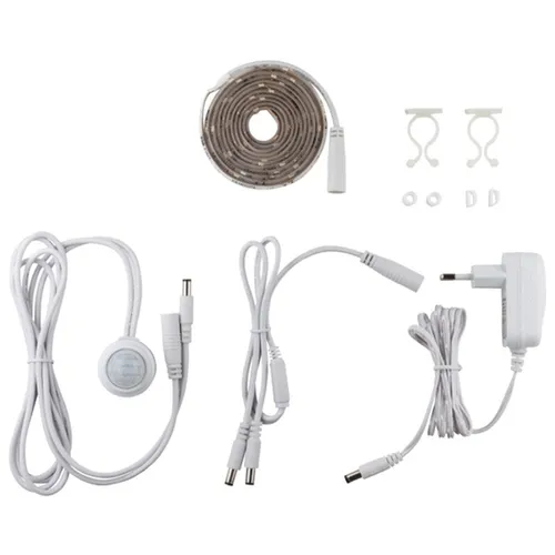 Müller-Licht LED Sensor Nachtlicht Strip 4,5W 230V LED-Bedlight 1,5m warmweiß 3000K Komplettset