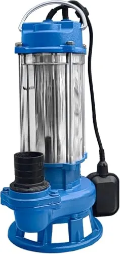 IBO V1500 FURIATKA Tauchpumpe - Wasserpumpen, leistungsstarke Fäkalienpumpe mit 1,5 kW, ideal für häusliches Abwasser und hohe Förderleistung von 400 l/min.