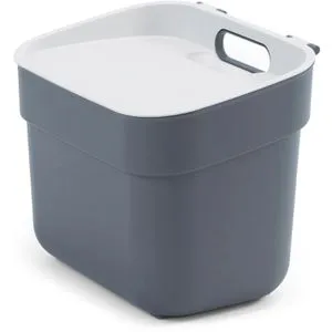 Curver Mülleimer Ready to collect, dunkelgrau, aus Kunststoff, geruchssicher, 5 Liter