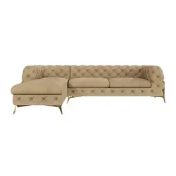 S-Style Möbel Ecksofa Ashley mit Ottomane