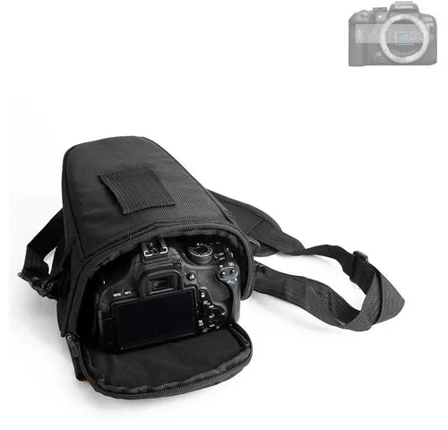K-S-Trade Kameratasche für Canon EOS R10 - Kameratasche in elegantem Schwarz, ideal für Canon EOS R10, schützt Ihre Kamera und Zubehör stilvoll und sicher.