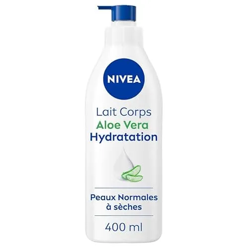 NIVEA Körpermilch Aloe Vera Feuchtigkeitsspendend 72h (1 x 400 ml)