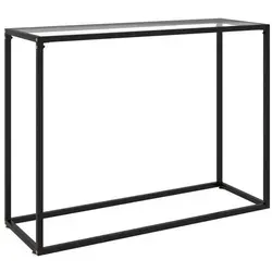 vidaXL Konsolentisch Transparent 100x35x75 cm Hartglas