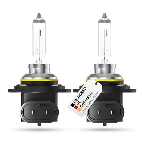 alca® 2 Stück HIR2 Halogen Lampe Auto I Px22d I 12V 55W Halogen Scheinwerfer Lampe I +100% mehr Helligkeit I E-Prüfzeichen I Scheinwerferlampe KFZ