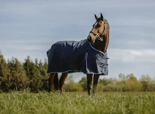 Ekkia Riding World Outdoordecke Weidedecke ECO 600D Marineblau 0g Regendecke, Deckengröße 6'0/135cm