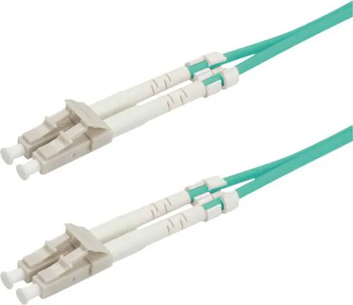 Value 21.99.8706 Glasfaser LWL Anschlusskabel [1x LC-Stecker - 1x LC-Stecker] 50/125 µ 15.00m Türkis Multimode OM3 15.00m