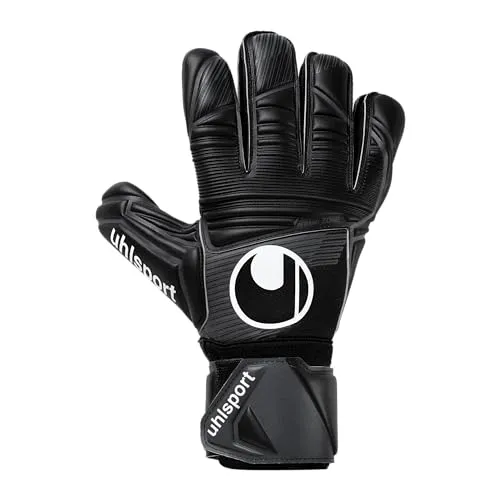 uhlsport Comfort Absolutgrip Torwarthandschuhe Schwarz Größe 10 - Torwarthandschuhe mit hervorragendem Grip und Atmungsaktivität, ideal für Fußballspieler, die Sicherheit und Komfort suchen.