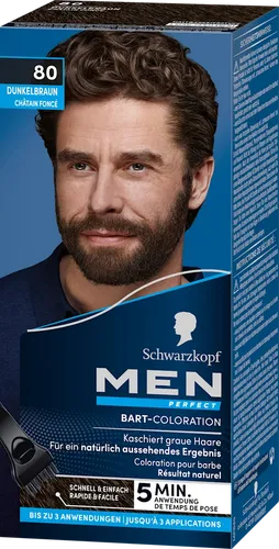 Schwarzkopf Men Perfect Bartfarbe - Natur Schwarzbraun