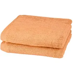 Ross Premium Uni Handtücher Boucle Handtuch 50x100 cm | caramel - orange