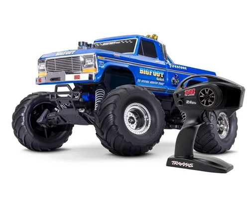 Traxxas 36334-4R5 BigFoot No.1 Brushless Monster Truck 1:10 RTR - RC-Modelle, Offroad-tauglicher 1:10 Monster Truck mit Brushless Motor, bereit zum Fahren und ideal für Abenteuer im Gelände.