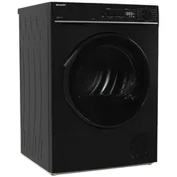 Sharp Wärmepumpentrockner KD-PRO0S7GBD-DE, WiFi, BubbleDrum, Trommel-Innenbeleuchtung, Zwei-Wege-Schleudern schwarz