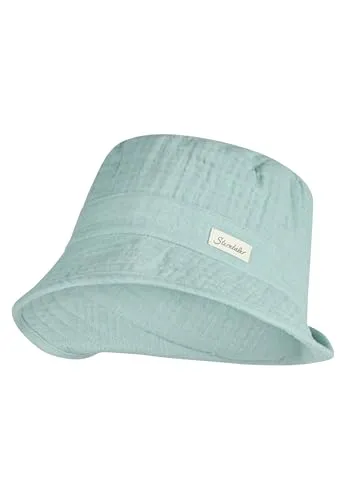 Sterntaler® Strickmütze 50+ Fischerhut Musselin (1-St) 47 cm - Bequeme Strickmütze aus hochwertigem Musselin, ideal für sonnige Tage. Mit UV-Schutz und aus 100 % Baumwolle, garantiert sie angenehmen Tragekomfort und geprüfte Qualität.
