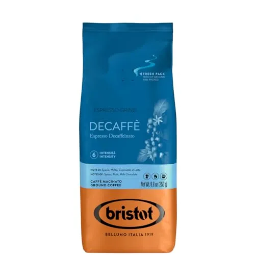 Bristot 'Decaffeinato' Espresso gemahlen entkoffeiniert, 250 g