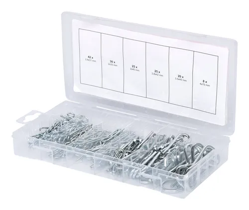 KS Tools Sortiment Federsplinte, 1,8 x 33 - 3,9 x 75, 150-teilig - 970.0060