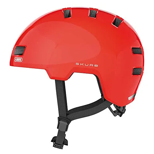 ABUS Fahrradhelm Skurb orange M - Fahrradhelme, sicher und stylisch mit 100% Polyester für optimalen Tragekomfort, ideal für Erwachsene und Jugendliche.