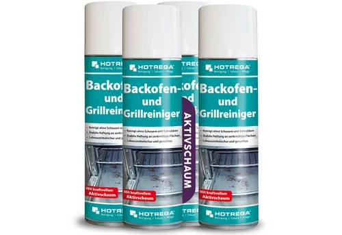 HOTREGA® Backofenreiniger Schaumreiniger 300ml - Effektiver Schaumreiniger für Backöfen und Grillflächen. Entfernt mühelos Fett und eingebrannte Rückstände, ideal für eine gründliche Reinigung.