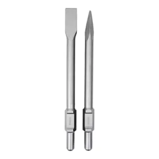 STIER 30 mm SDS-HEX Flachmeißel Spitzmeißel Set 410 mm - SDS-Flachmeißel Set für Abbruchhammer, ideal für Mauer, Ziegel und Beton. Hohe Materialabtragleistung und ergonomisches Design für effiziente Abrissarbeiten.