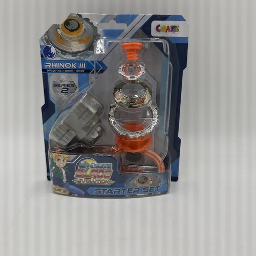 CRAZE Blade Kampfkreisel - Starter Set Evolution Rhinok III - Kreisel Metall Kit